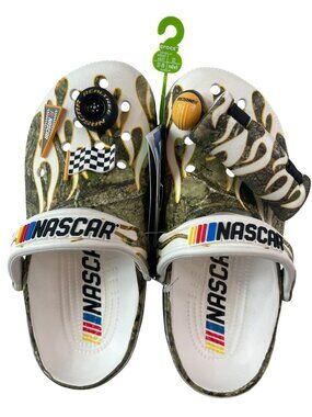 Crocs Nascar x Realtree Classic Clog Camo Drink Koozie Included Unisex Sz m5/w7